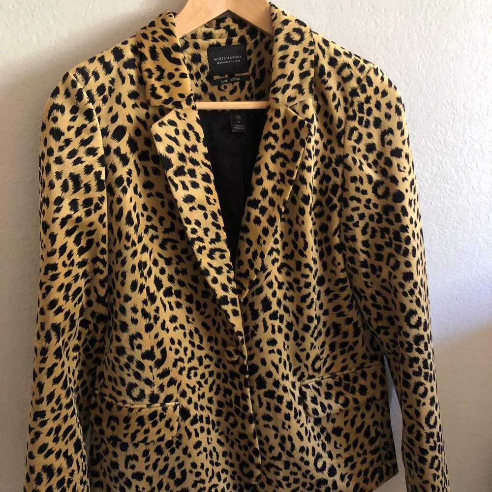 Leopard Print Blazer
